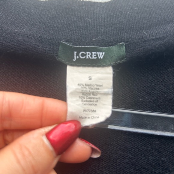 J Crew cashmere wool blend Cardigan Sweater Women S Belted Black Quiet Luxury - Picture 2 of 12